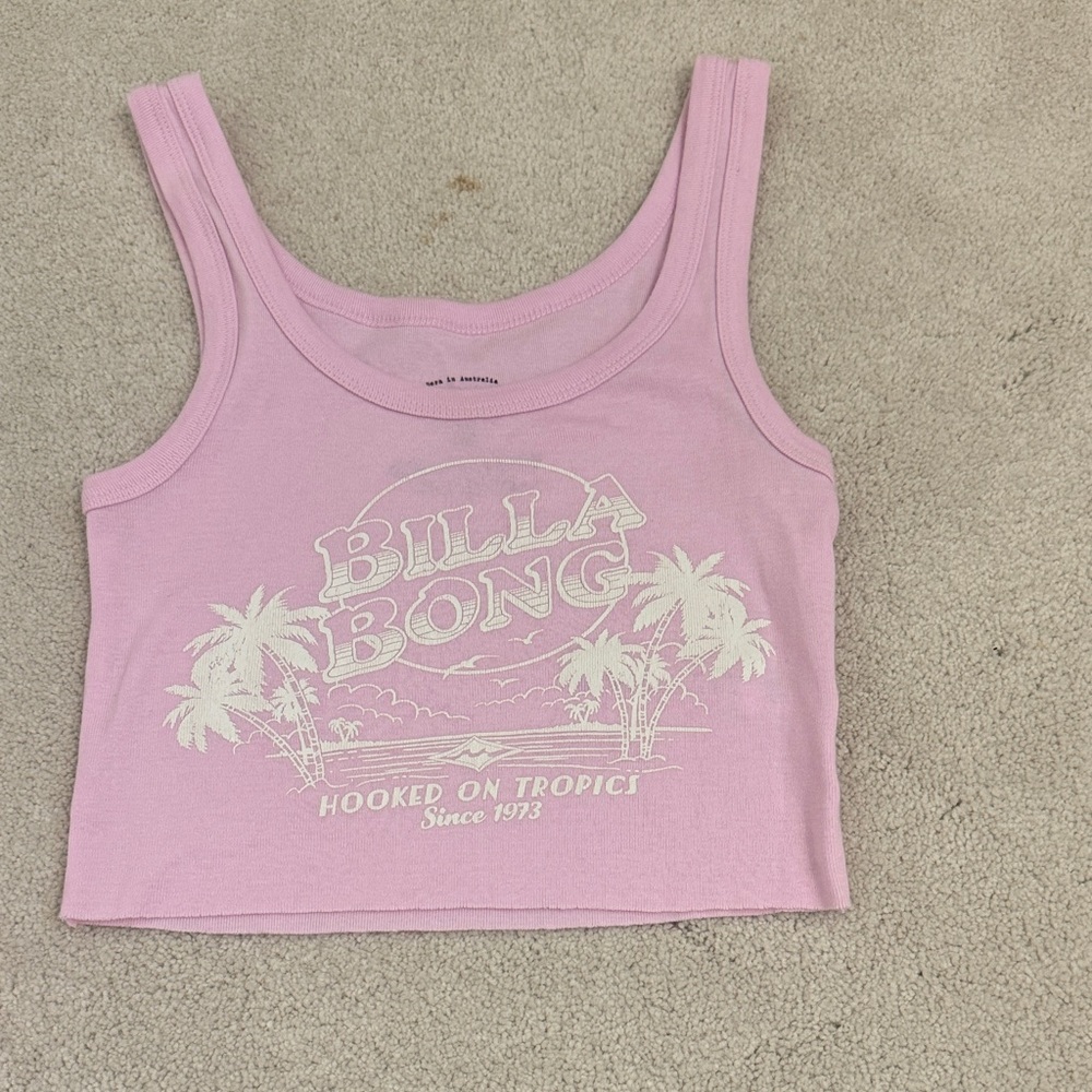 Billabong Light Pink Tropical Tank Top